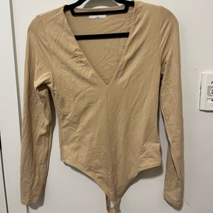 Babaton v-neck body suit